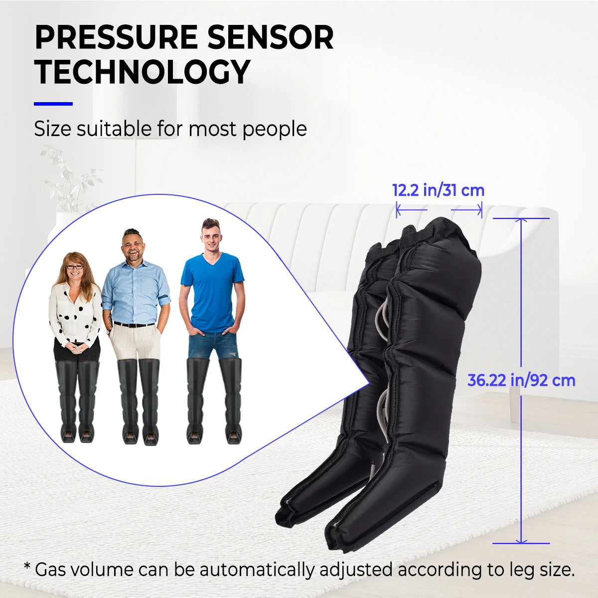 High Quality Air Compression Leg Massager 4-Cavity Physiotherapy Compression Wraps Promotes Blood Circulation Leg Arm Massager