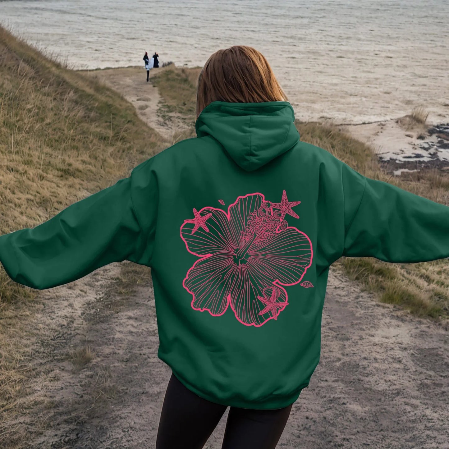 over Sized Hoodies for Women Women Hoodie Hooded Sweatshirt Casual Long Sleeve Pullover Loose Autumn Sweatshirt Long Sweatshirts