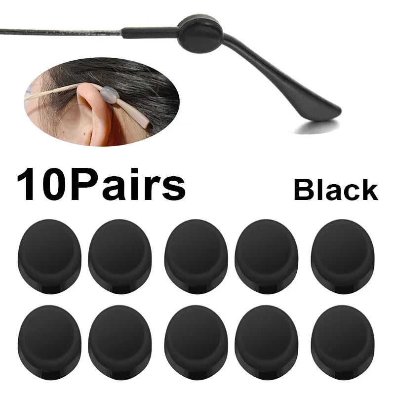 Invisible Round Ear Hook Eyeglasses Silicone Mini Glasses Anti Slip Grip Temple Tip Holder Spectacle Eyewear Accessories
