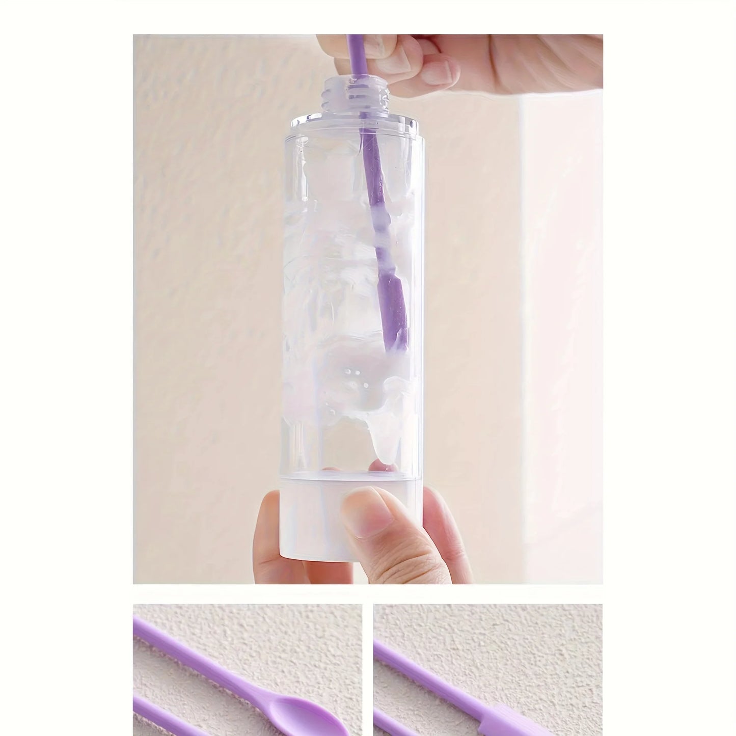 3pcs Reusable Silicone Spatulas, Eco-Friendly Cosmetic Jar Scrapers, Portable for Makeup Skincare, Easy Clean Travel Tool