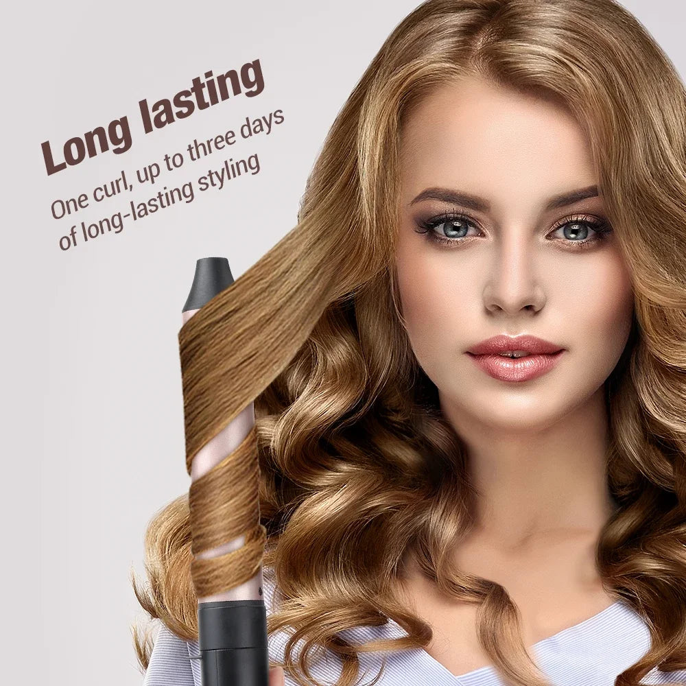 6 in 1 Hair Curling Iron, 30s Fast Heating Automatic Temperature Hair Care Hair Curler for for All Hair Types Rollers