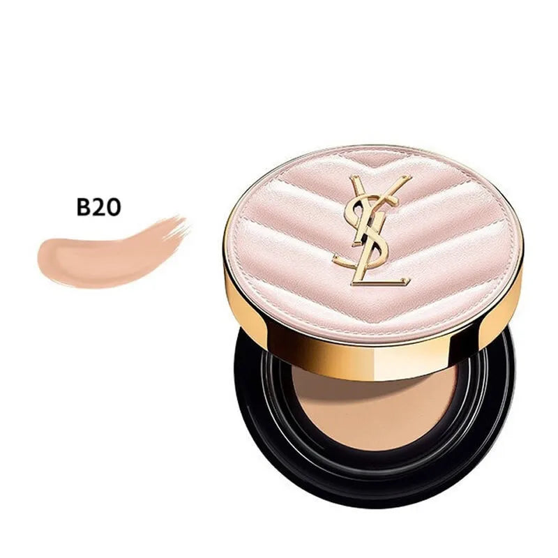 YSL Touche Eclat Glow Pact Cushion Foundation B10 B20 12g Long Lasting Hydrating Brightening Flawless Coverage Radiant Skin Make