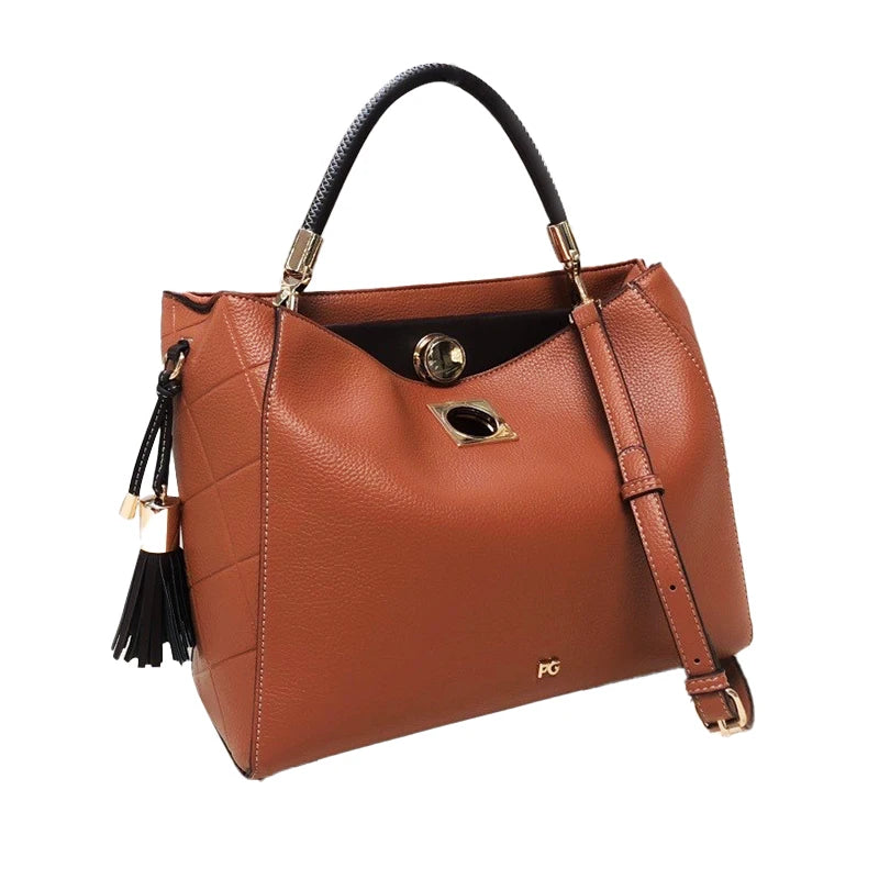 PG Designer Women's Tote Bag Cutout Metal Design Women's Tote Bag Luxury High Quality Fashion Niche Brand Women's Handbag
