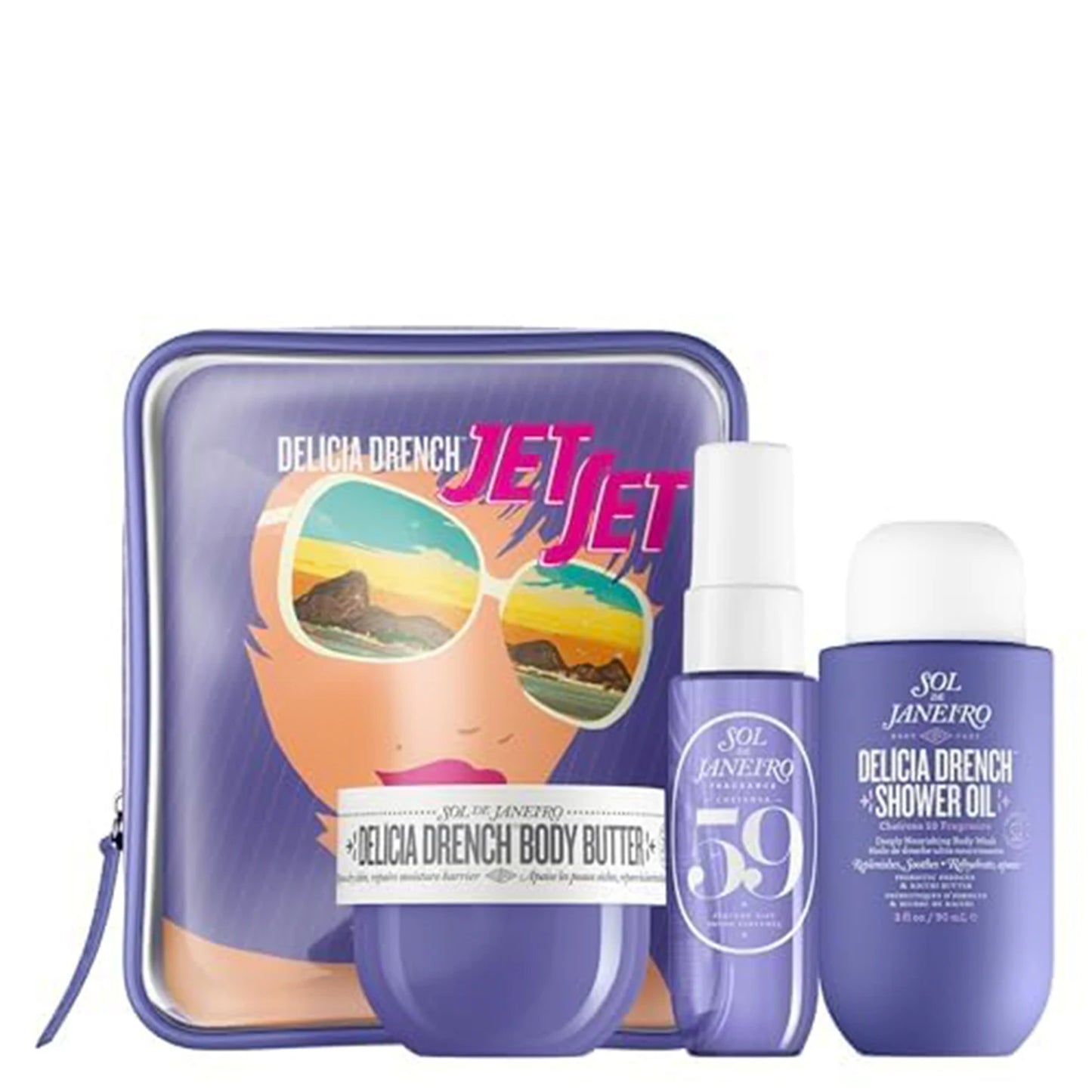 Sol de Janeiro Cheirosa Perfume Mist Gift Set – Tropical Dragon Fruit, Lychee, Vanilla & Musk Scent, Refreshing Hair & Body Fragrance, Perfect Present for Women, Summer-Ready Aroma