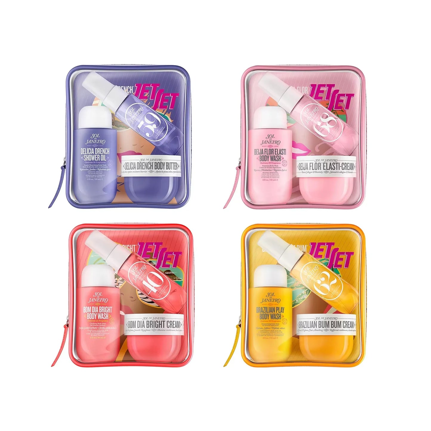Sol de Janeiro Cheirosa Perfume Mist Gift Set – Tropical Dragon Fruit, Lychee, Vanilla & Musk Scent, Refreshing Hair & Body Fragrance, Perfect Present for Women, Summer-Ready Aroma