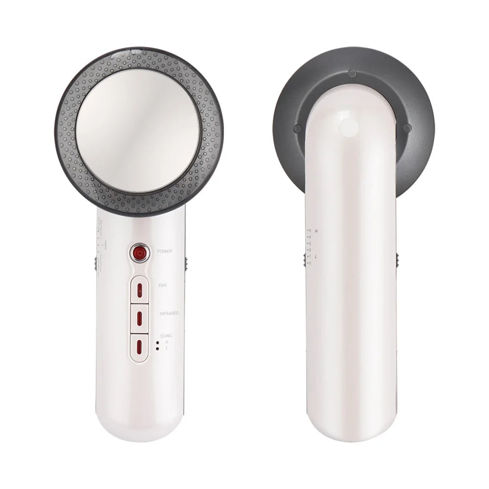 3 In 1 EMS Ultrasonic Cavitation Weight Lose Facial Lifting Body Slimming Massager Galvanic Infrared Lipo Fat Burner Machine