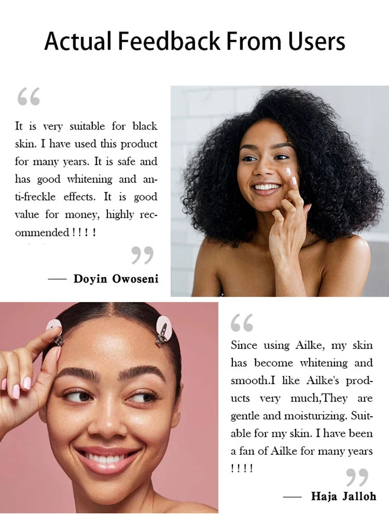 AILKE Double Glutathione Dark Spots Remover Face Cream, For Armpit, Elbows, Legs, White Spots, Age Spots, Sun Spots, Freckles