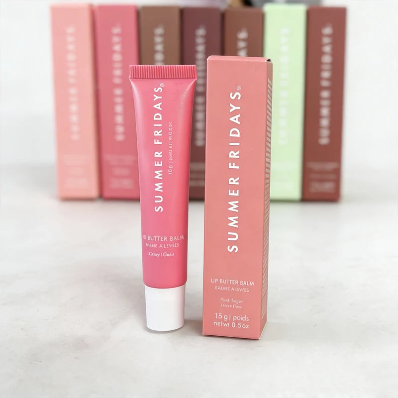Summer Fridays Lip Balm Moisturizing Mirror Lip Gloss Lip Vanilla Pink Sugar Pink Guava Smell Lipstick Transparent Oil Makeup