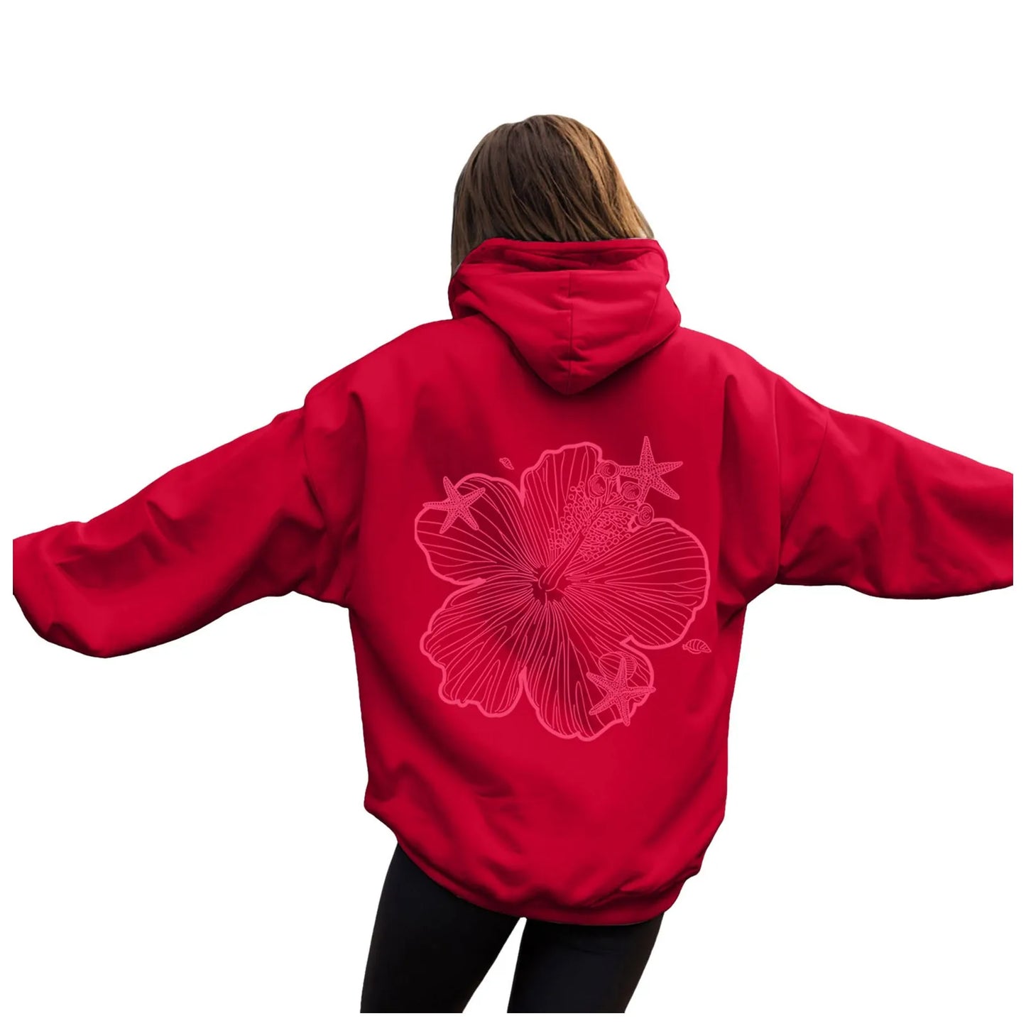 over Sized Hoodies for Women Women Hoodie Hooded Sweatshirt Casual Long Sleeve Pullover Loose Autumn Sweatshirt Long Sweatshirts
