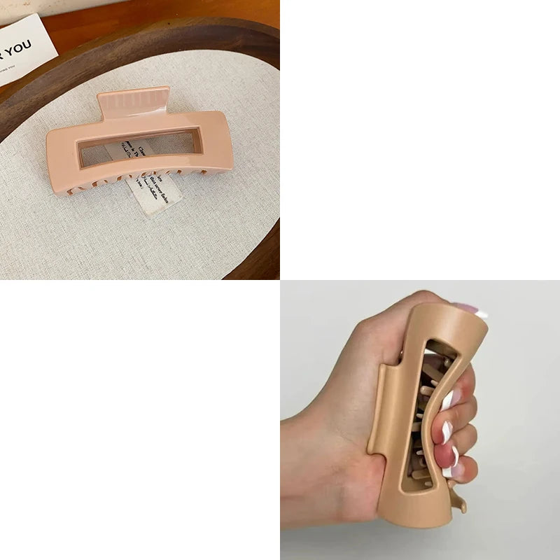 2025 New Soft Silicone Hair Claw Clips for Women Non Fragile Bendable Shark Clip Anti Drop Hairpin Headgear Does Not Hurt Hair