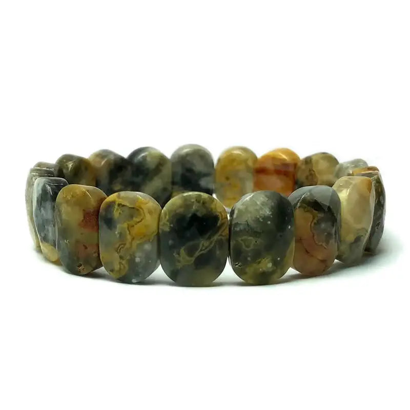 Multi-faceted beads 10x20mm bracelet Natural stone bracelet, agate, crystal quartz Simple bracelet Birthday Christmas Gifts