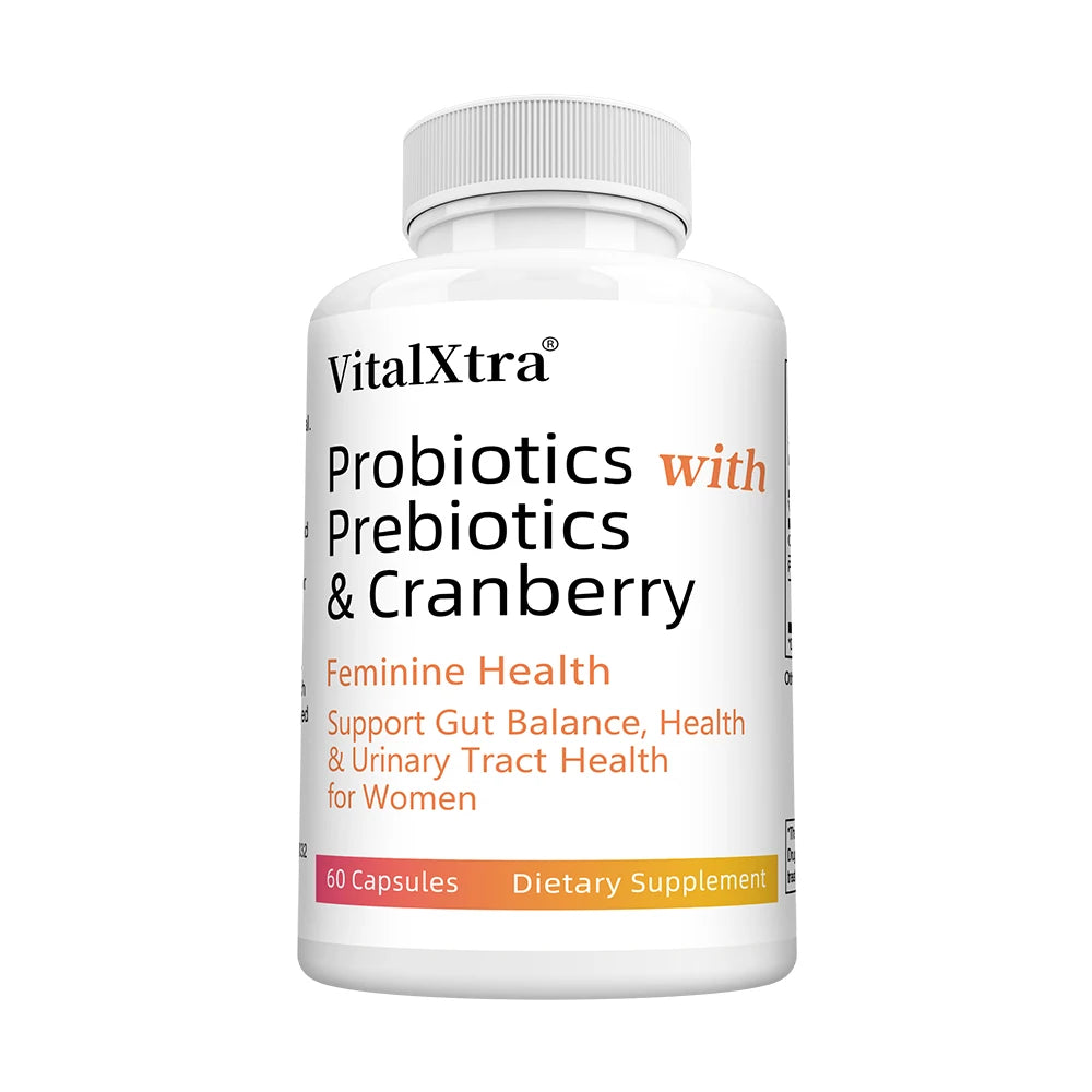 Women's Probiotics, with Cranberry and Prebiotics, Support Gut Health, Maintain Women's Health, and Cleanse The Urinary Tract