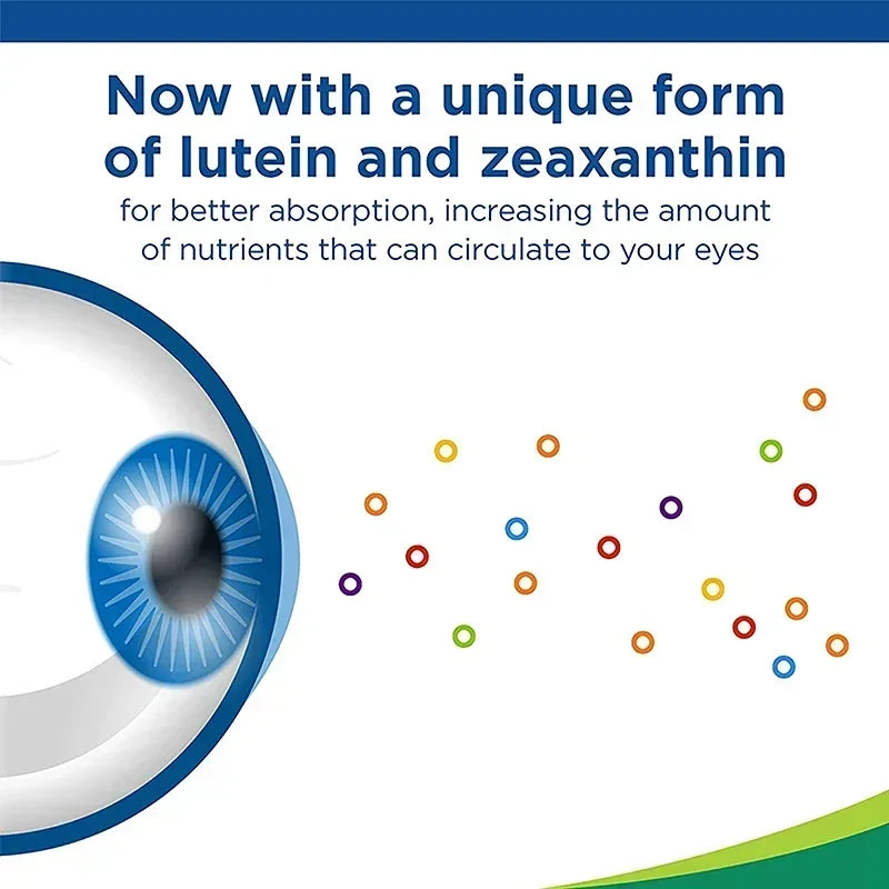 AREDS 2 Eyes Capsules - Contains Lutein and Zeaxanthin To Support Eye Health, Relieve Eye Fatigue and Improve Vision