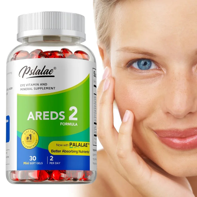 AREDS 2 Eyes Capsules - Contains Lutein and Zeaxanthin To Support Eye Health, Relieve Eye Fatigue and Improve Vision