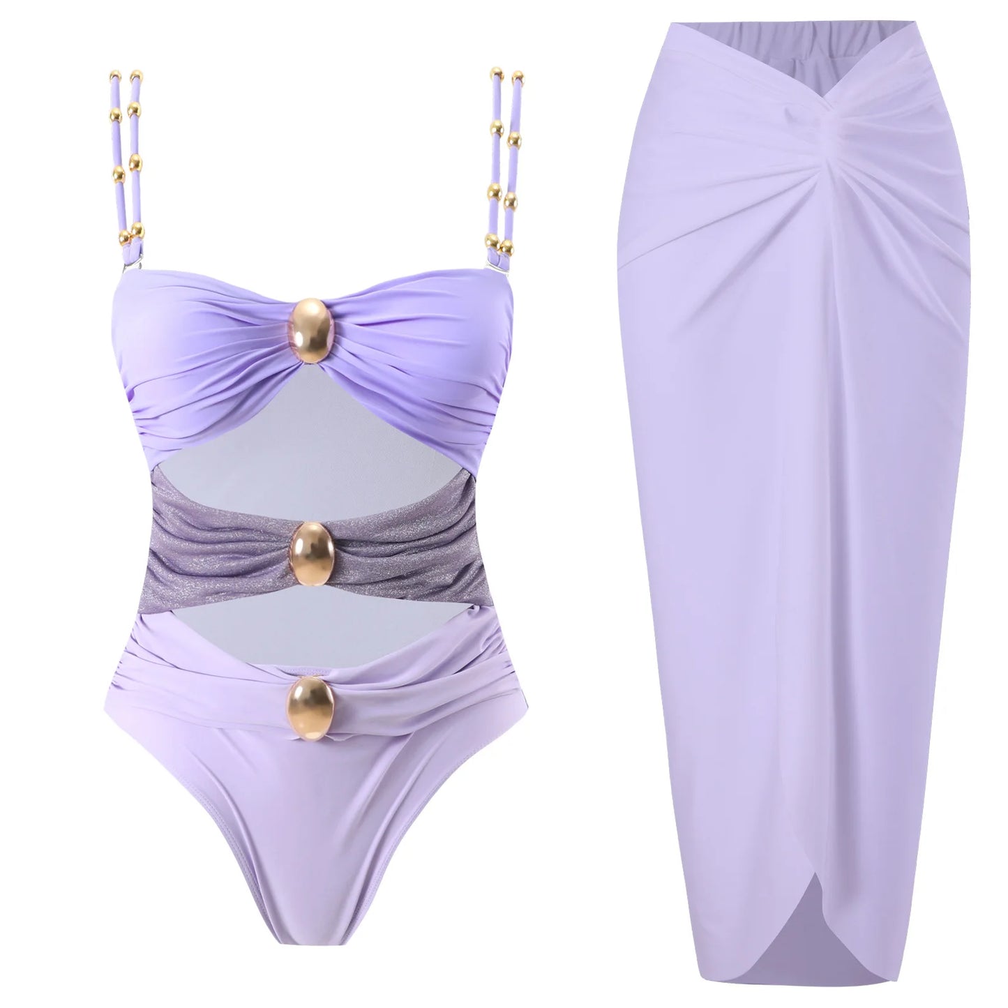 High Waist Push Up Bikini Set 2025 3D Flower Swimsuit Dress Women Print 3 Pieces Swimwear Ruffle Beach Bathing Suit Skirt Femme