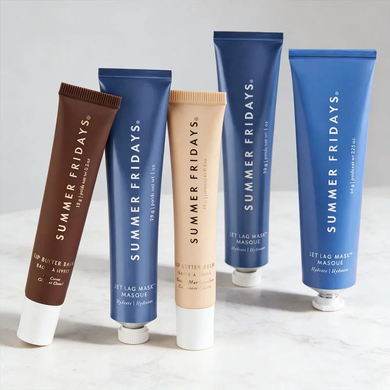 Summer Fridays Mild Repair Skin Care Jet Lag Mask The Holiday Trio Set Lip Balm Suit Hot Cocoa Toasted Marshmallow Lip Gloss