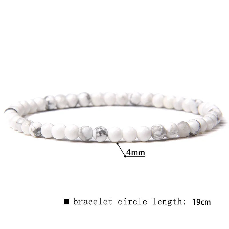 2024 New Stone Bracelet Natural Quartzs Cat Eye Jades Aquamarines Stone Bead Bracelet Stretch Bangle Jewelry Gift For Women Men
