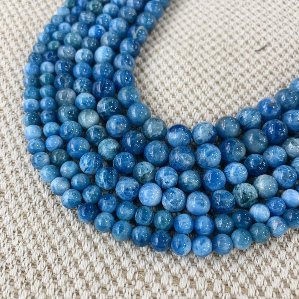 4 6 8 10 12mm Natural purple Stichtite Opal green Larimar stone Round Loose Beads For Jewelry Making DIY Bracelets Necklace 15''