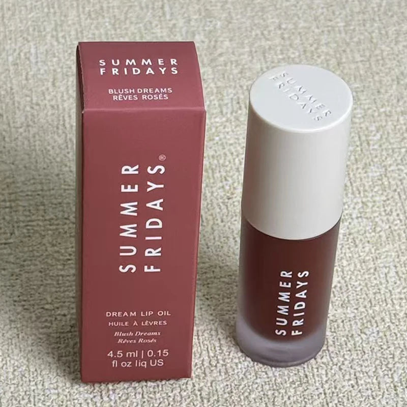 Summer Fridays Lip Balm Moisturizing Mirror Lip Gloss Lip Vanilla Pink Sugar Pink Guava Smell Lipstick Transparent Oil Makeup