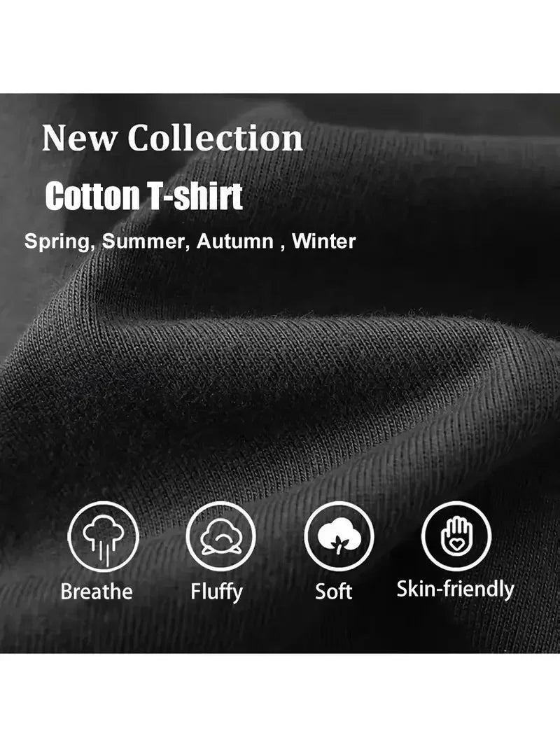 Men's 100% Cotton Large Size Short-sleeved T-shirt, Tshirts Oversized, Christmas T Shirts, Tshirts for Men Clearance Sale