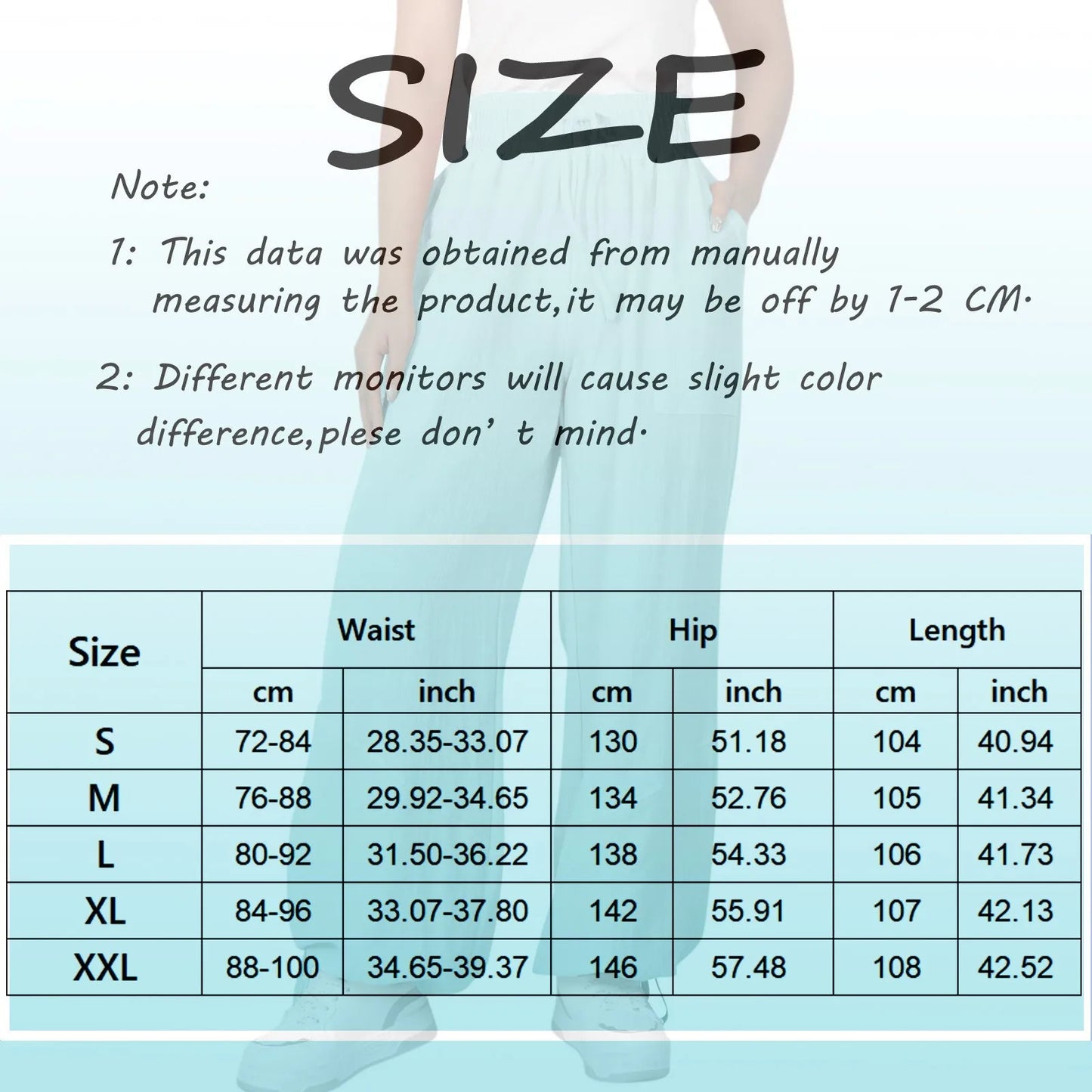 Beach Pants Linen Pants Women Wide Leg Harem Pants High Waist Button Drawstring Palazzo Pants Loose plus Size Pant with Pocket