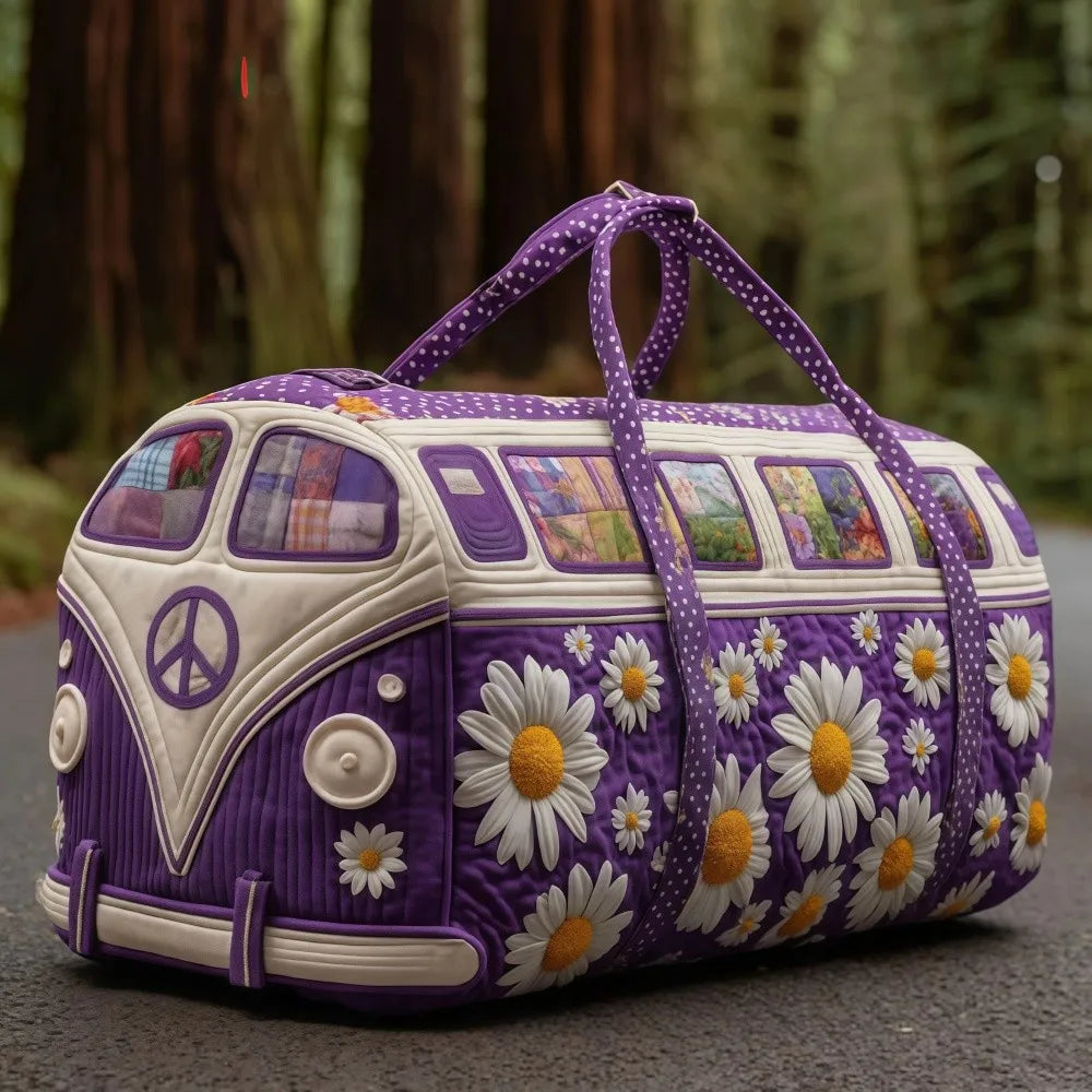 Adjustable Strap Quilted Duffle Bag 3D Quilting Craft Tote Bags Travel Duffel Bag Large Capacity Short-distance Handbag