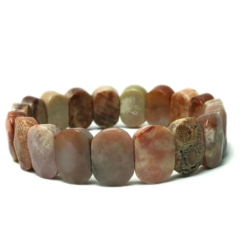 Multi-faceted beads 10x20mm bracelet Natural stone bracelet, agate, crystal quartz Simple bracelet Birthday Christmas Gifts