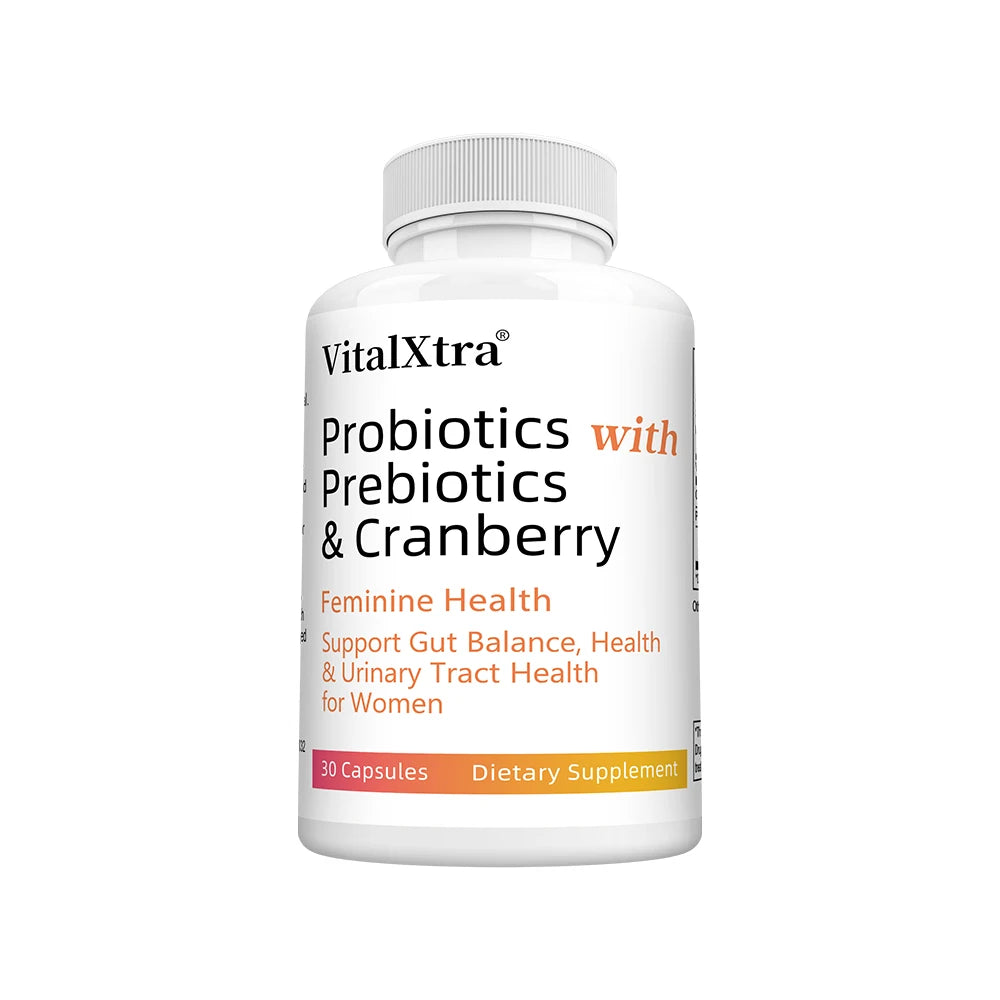 Women's Probiotics, with Cranberry and Prebiotics, Support Gut Health, Maintain Women's Health, and Cleanse The Urinary Tract