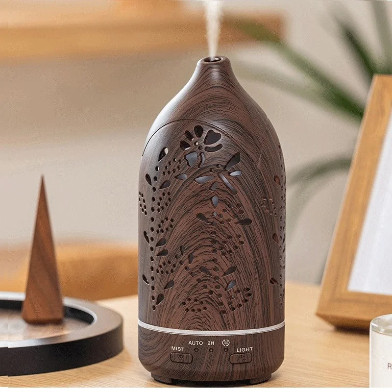 Ultrasonic Essential Oil Diffuser with LED lights 100ml Water Tank Adjustable Cool Mist Modes for Aromatherapy and Humidifying