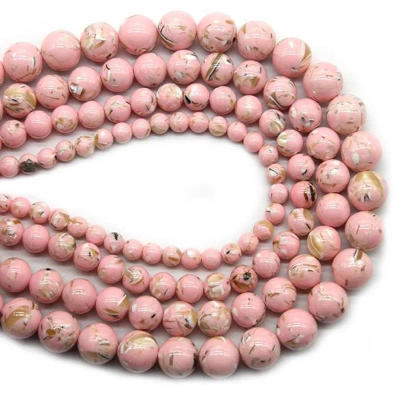 4 6 8 10 12mm Natural purple Stichtite Opal green Larimar stone Round Loose Beads For Jewelry Making DIY Bracelets Necklace 15''