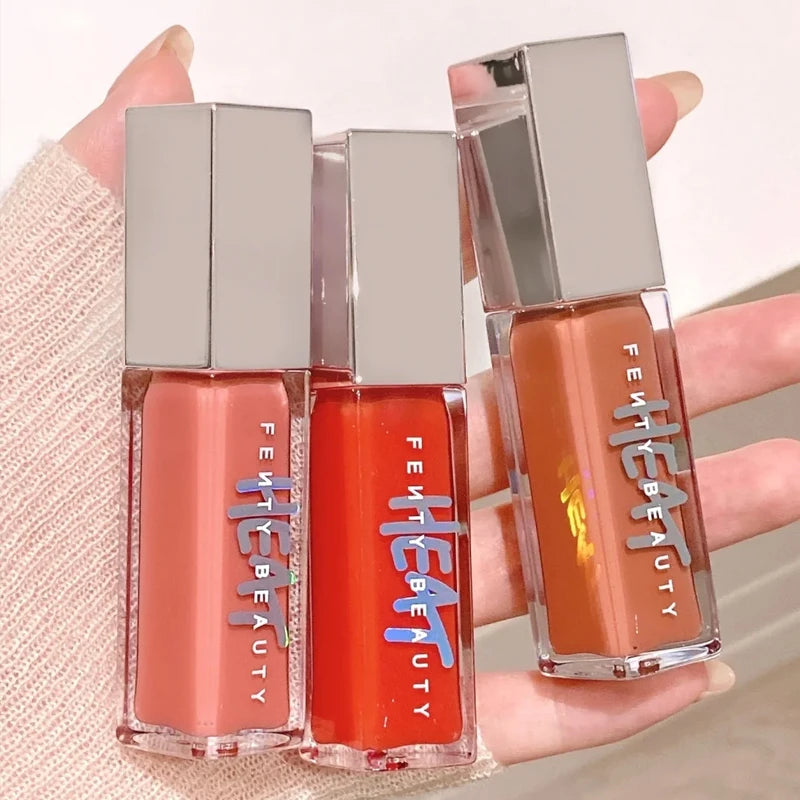 Fenty Beauty MAUVE WIVE Lip Gloss Waterproof Liquid Lipstick Nude Pink Lips Tint Makeup Lip Glaze Cosmetics Red Lip Stain