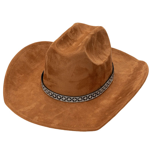 Vintage Style Wool Fedora Hat Classic Wide Brim Trilby Hat for Women Men Retro Roll-up Western Cowboy Hat for Daily Party and