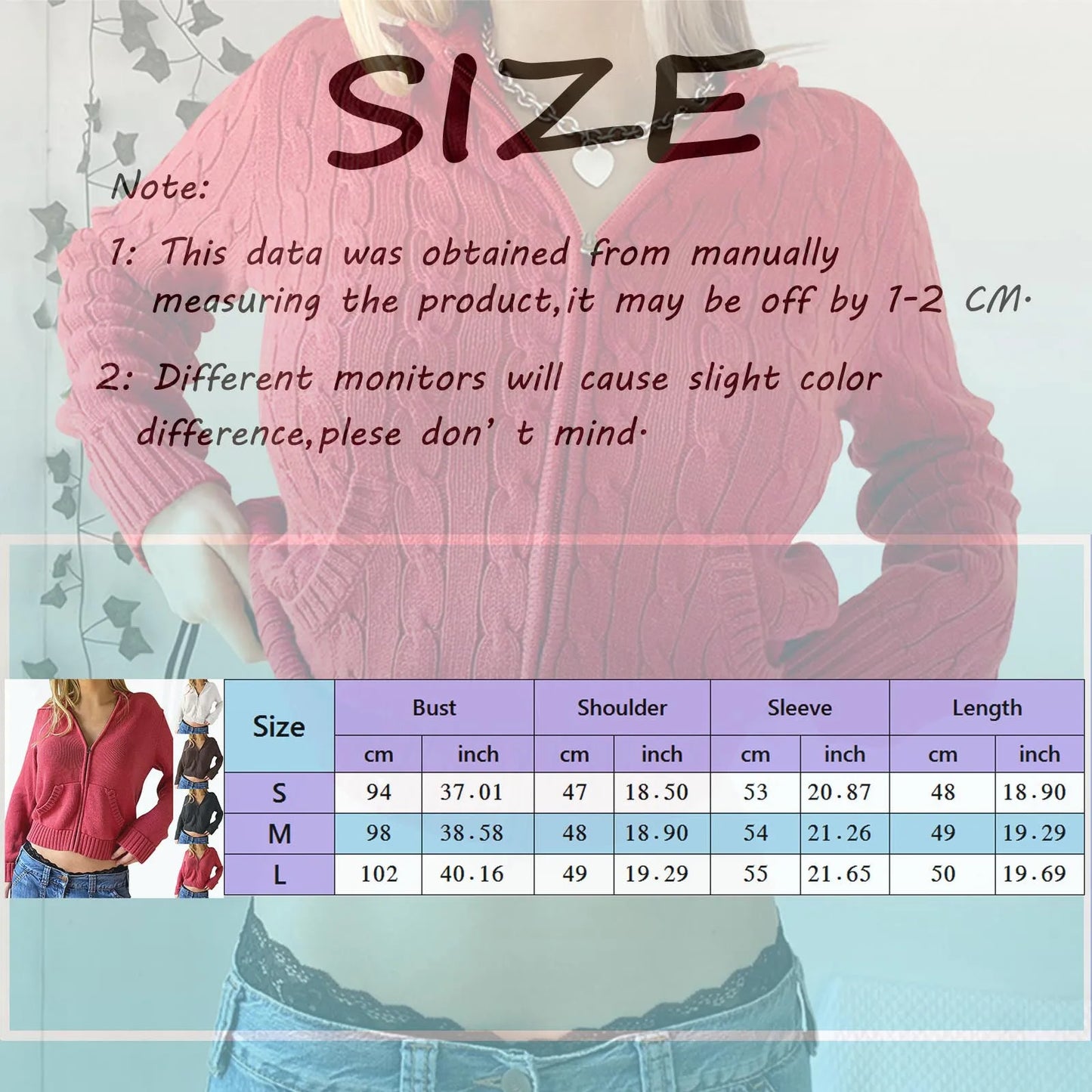 Autumn And Winter Zip Up Long Sleeve Crop Hoodie Womens Sweatshirts Ribbed Knit Cropped Hoodie Sweater Pullovers Short Jackets