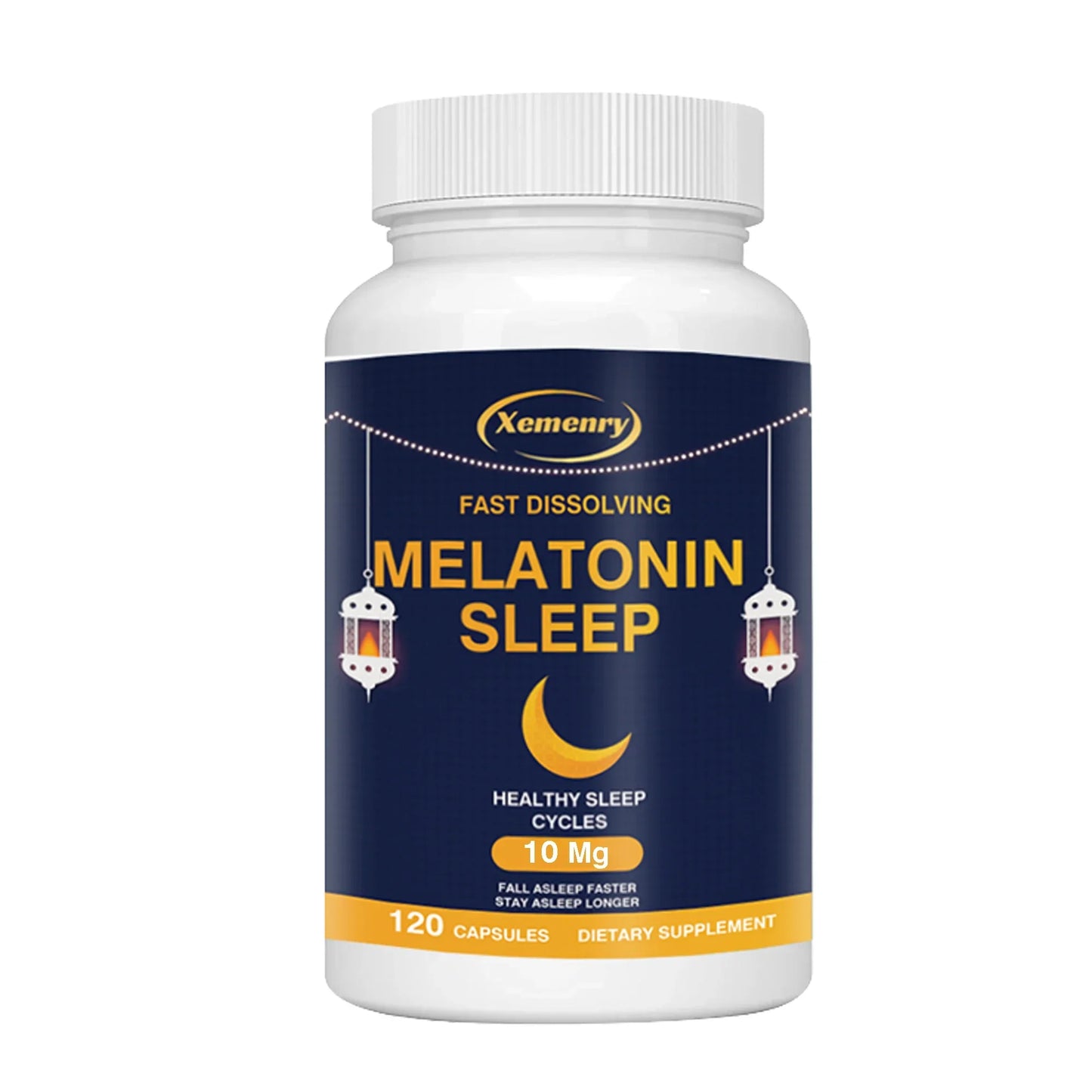 Melatonin Capsules - Promote Restful Sleep, Improve Sleep Quality, Improve Mood and Relieve Tension - 120 Capsules