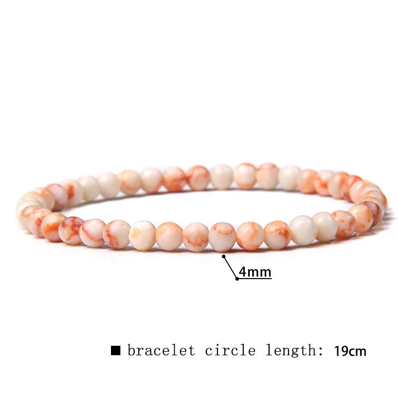 2024 New Stone Bracelet Natural Quartzs Cat Eye Jades Aquamarines Stone Bead Bracelet Stretch Bangle Jewelry Gift For Women Men