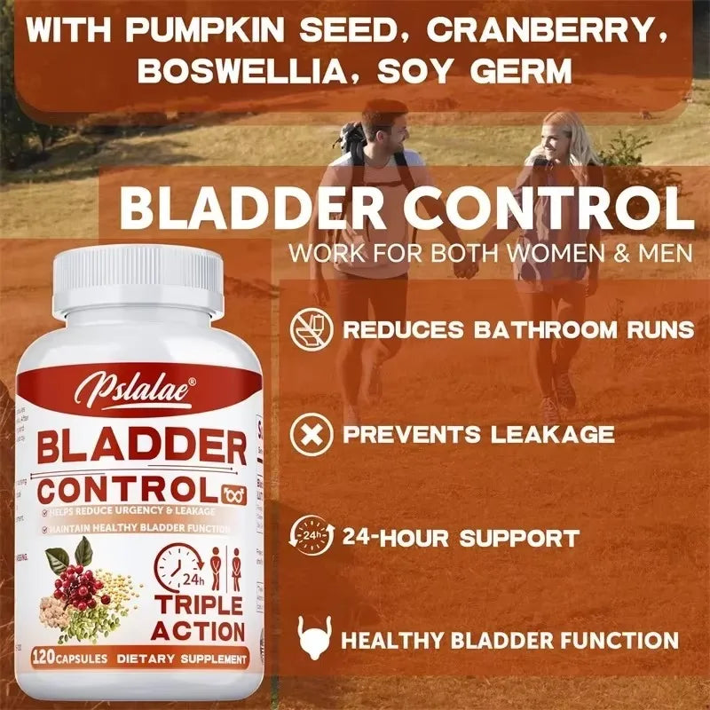 Bladder Control - Supports Urinary Tract Function and Bladder Health, To Cleanse and Protect The Kidneys & Bladder - 120pcs