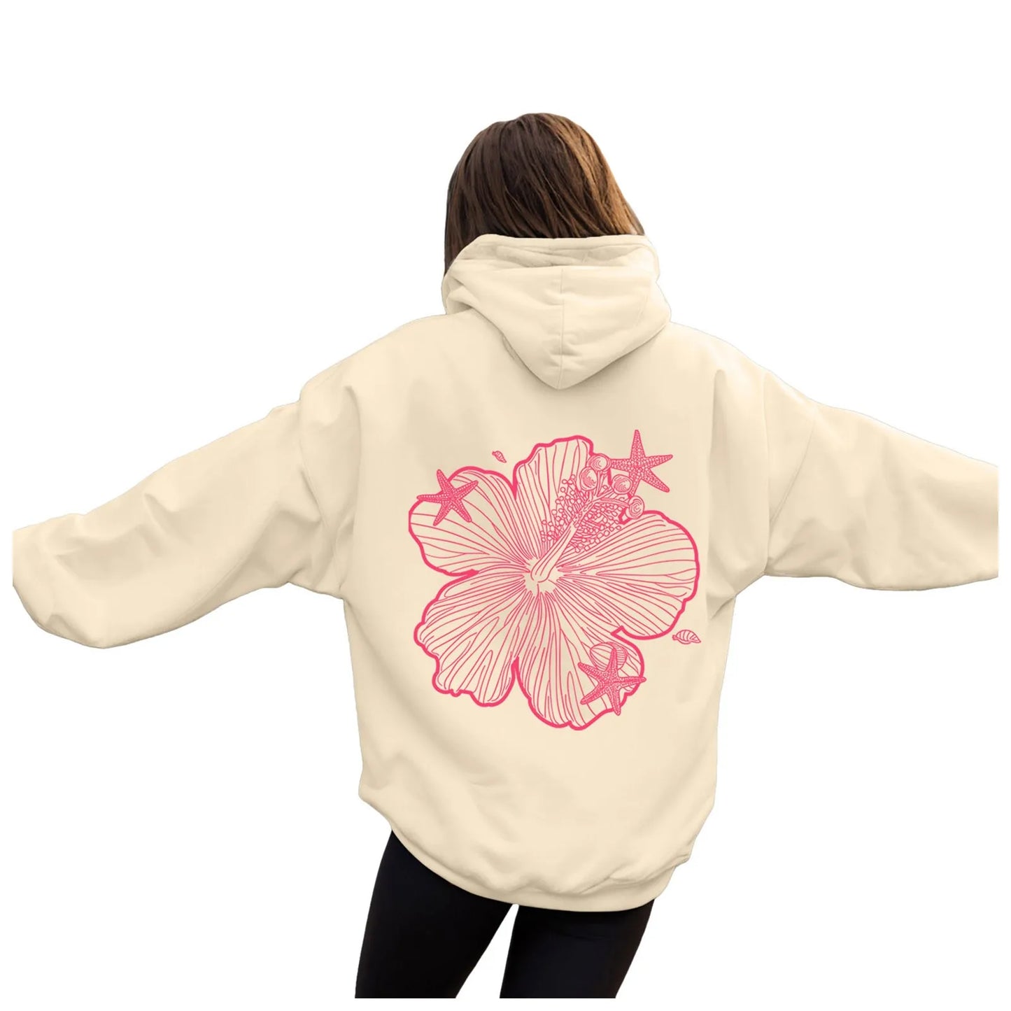 over Sized Hoodies for Women Women Hoodie Hooded Sweatshirt Casual Long Sleeve Pullover Loose Autumn Sweatshirt Long Sweatshirts