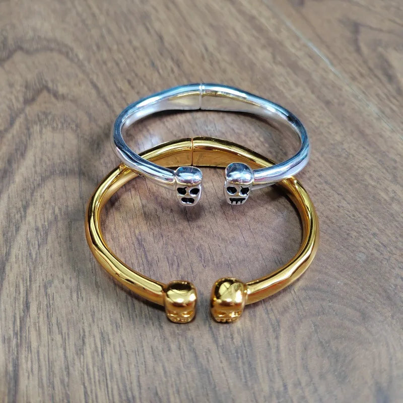 2026 new hot selling niche design high-quality skull bracelet, suitable for daily casual fashion jewelry