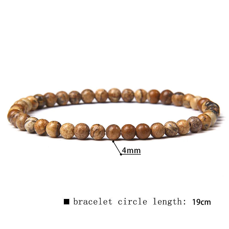 2024 New Stone Bracelet Natural Quartzs Cat Eye Jades Aquamarines Stone Bead Bracelet Stretch Bangle Jewelry Gift For Women Men