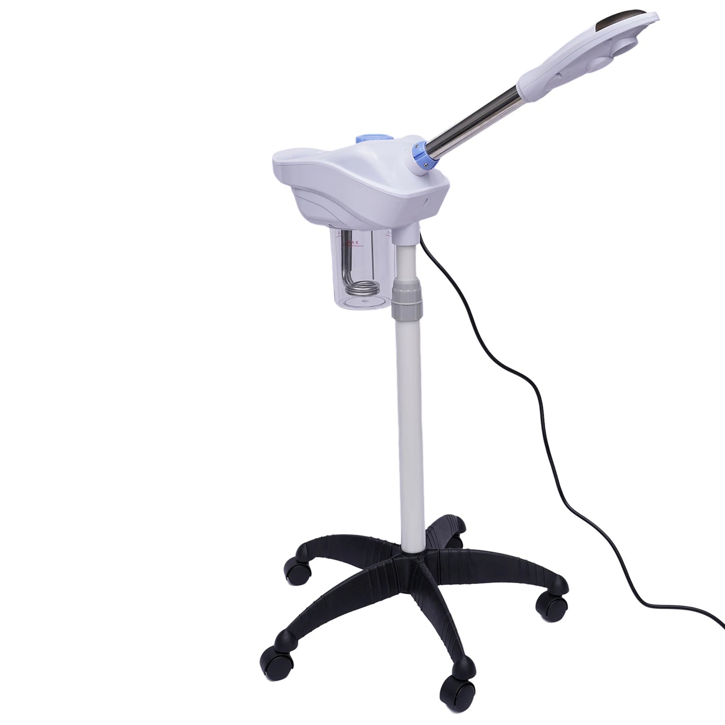 Professional Facial Steamer with Hot Mist Function Multifunctional Facial Steamer with Herbal Cup 360 Rotating Nozzle