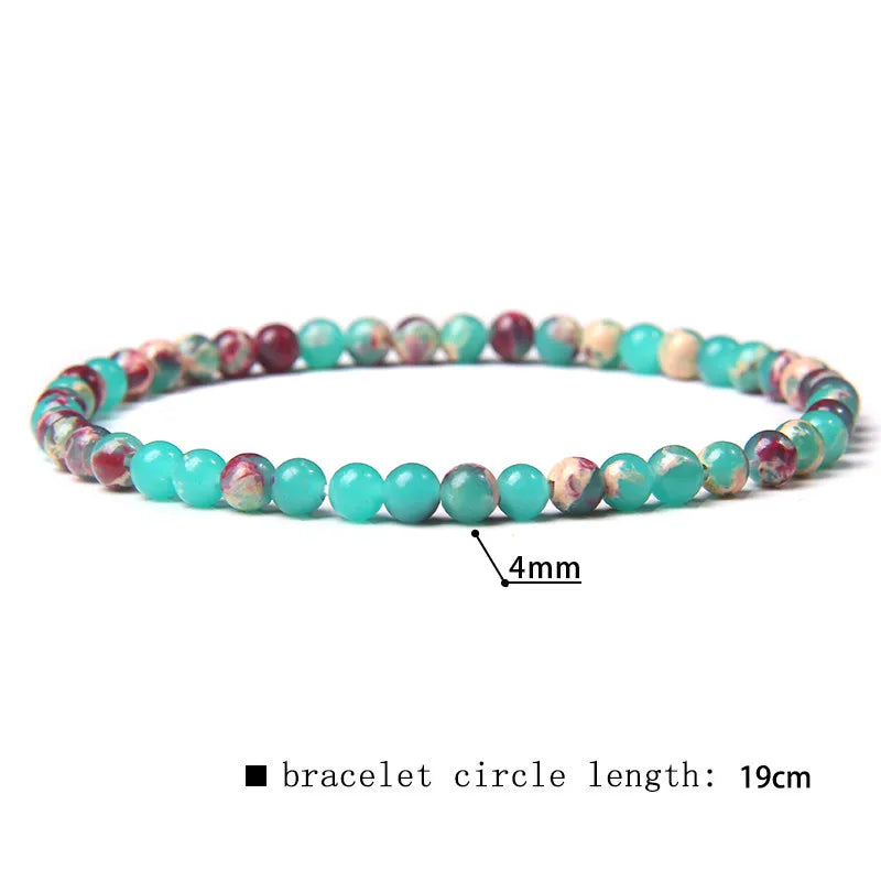 2024 New Stone Bracelet Natural Quartzs Cat Eye Jades Aquamarines Stone Bead Bracelet Stretch Bangle Jewelry Gift For Women Men