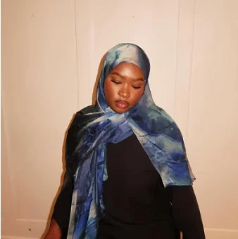 Watercolour Floral Printed Modal Breathable Light Weight Soft Cotton Rayon Viscose Woven Modal Muslim Women Shawl Hijab Scarf