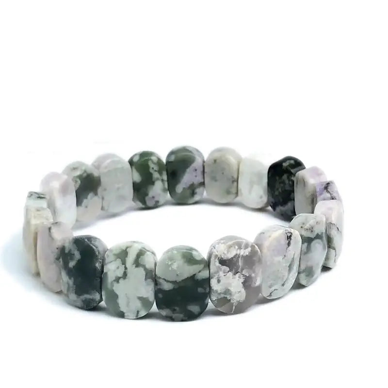 Multi-faceted beads 10x20mm bracelet Natural stone bracelet, agate, crystal quartz Simple bracelet Birthday Christmas Gifts