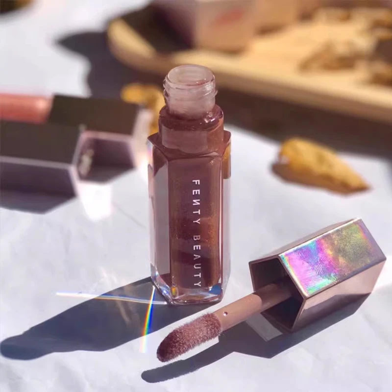 Fenty Beauty MAUVE WIVE Lip Gloss Waterproof Liquid Lipstick Nude Pink Lips Tint Makeup Lip Glaze Cosmetics Red Lip Stain