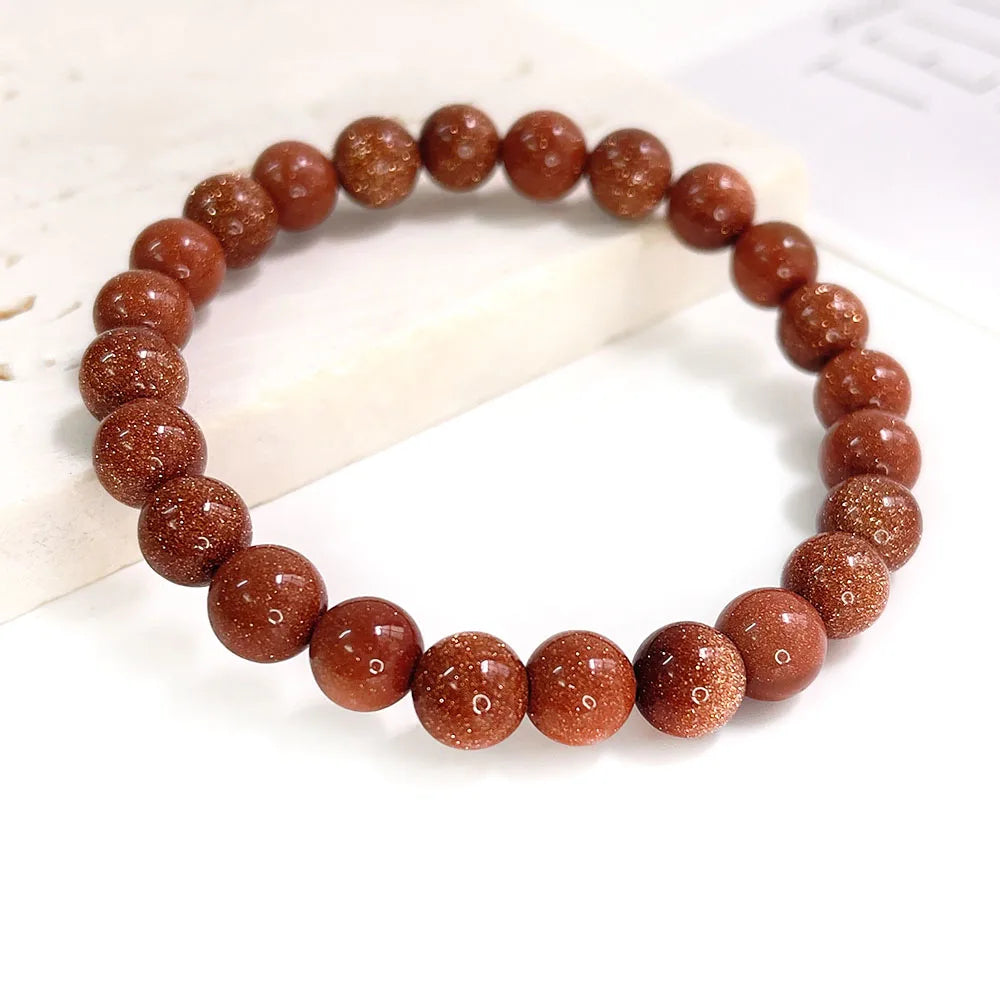 Natural Stone pink zebra Beaded Bracelet 6/8mm Dalmatian Jasper Rhodochrosite Agate Bracelet Gemstone Beads Bracelet