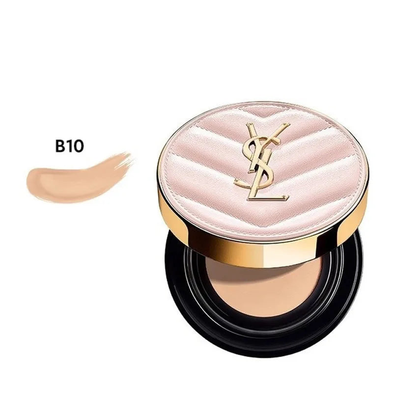 YSL Touche Eclat Glow Pact Cushion Foundation B10 B20 12g Long Lasting Hydrating Brightening Flawless Coverage Radiant Skin Make