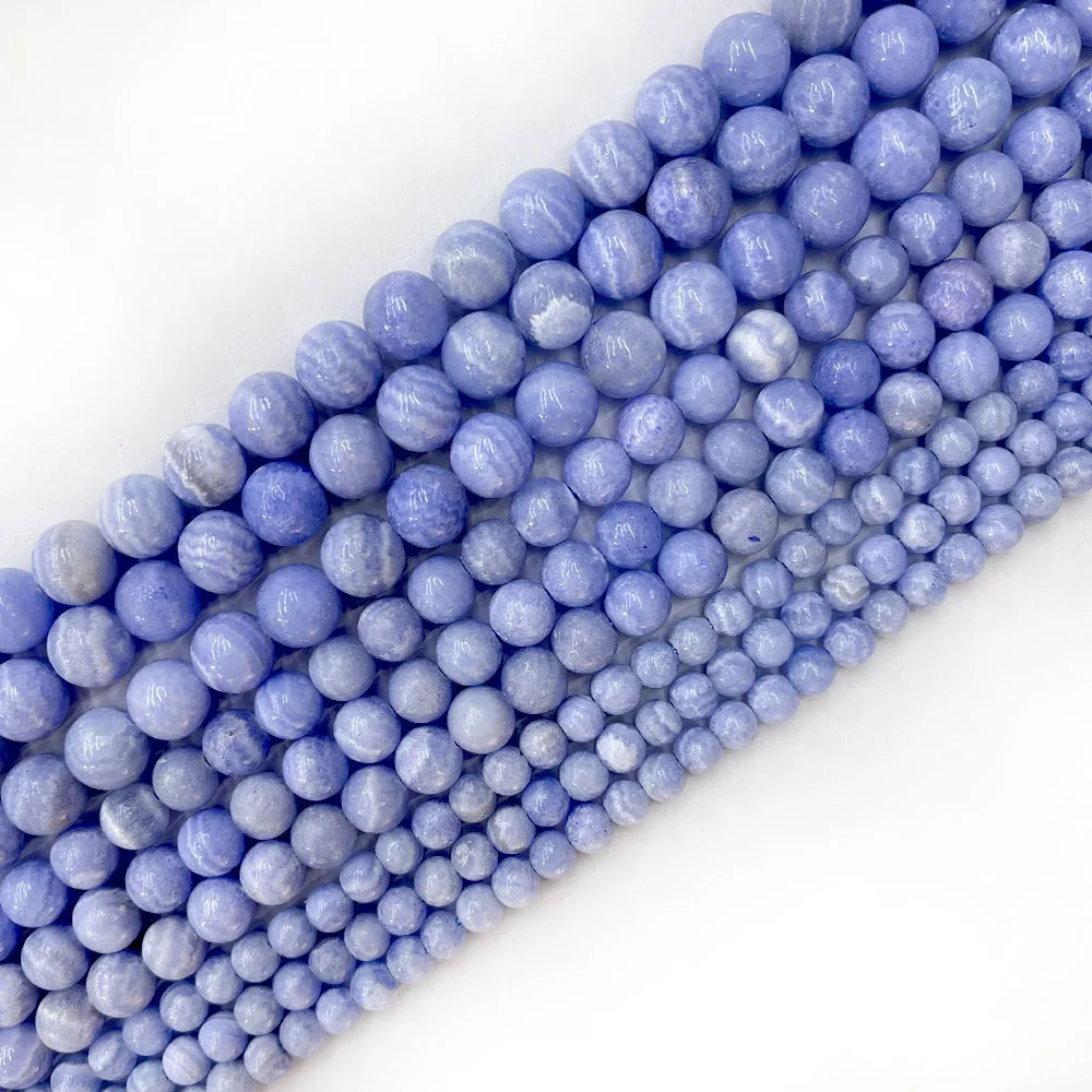 4 6 8 10 12mm Natural purple Stichtite Opal green Larimar stone Round Loose Beads For Jewelry Making DIY Bracelets Necklace 15''