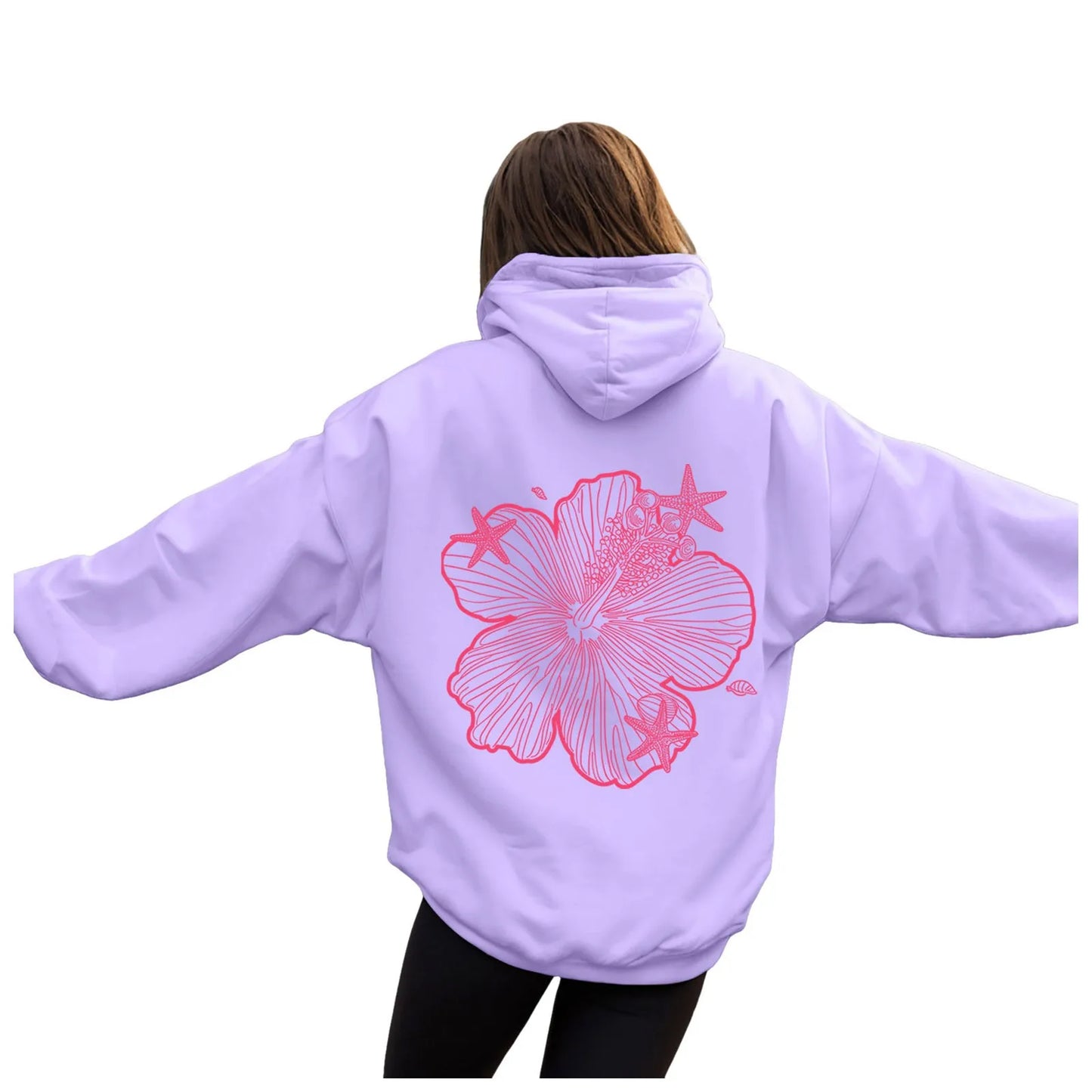 over Sized Hoodies for Women Women Hoodie Hooded Sweatshirt Casual Long Sleeve Pullover Loose Autumn Sweatshirt Long Sweatshirts