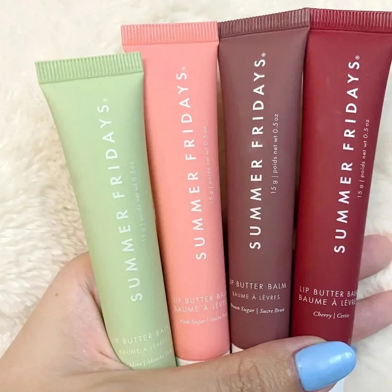 Summer Fridays Lip Balm Moisturizing Mirror Lip Gloss Lip Vanilla Pink Sugar Pink Guava Smell Lipstick Transparent Oil Makeup