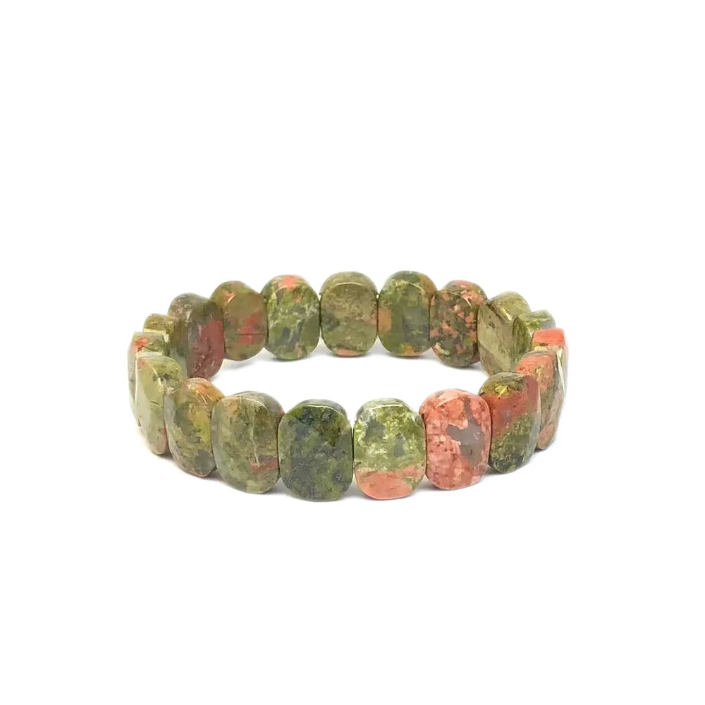 Multi-faceted beads 10x20mm bracelet Natural stone bracelet, agate, crystal quartz Simple bracelet Birthday Christmas Gifts